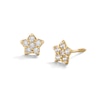 Child's Cubic Zirconia Star Stud Earrings in 14K Gold