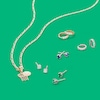 Thumbnail Image 2 of Child's Cubic Zirconia Huggie Hoop Earrings in 14K White Gold