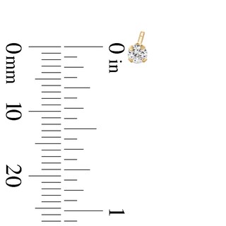Child's 3mm Cubic Zirconia Stud Earrings in 14K Gold