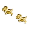 Child's Running Duck Stud Earrings in 14K Gold
