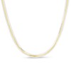 10K Two-Tone Gold Bonded Sterling Silver 040 Gauge Reversible Braided Herringbone Chain Necklace - 18"