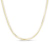 Thumbnail Image 0 of 10K Two-Tone Gold Bonded Sterling Silver 040 Gauge Reversible Braided Herringbone Chain Necklace - 18"