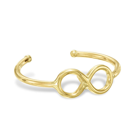 Sideways Infinity Toe Ring in 10K Gold