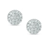 Thumbnail Image 0 of Cubic Zirconia Circle Stud Earrings in 10K White Gold