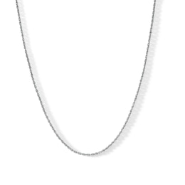 Made in Italy 025 Gauge Rope Chain Necklace in Sterling Silver - 18&quot;