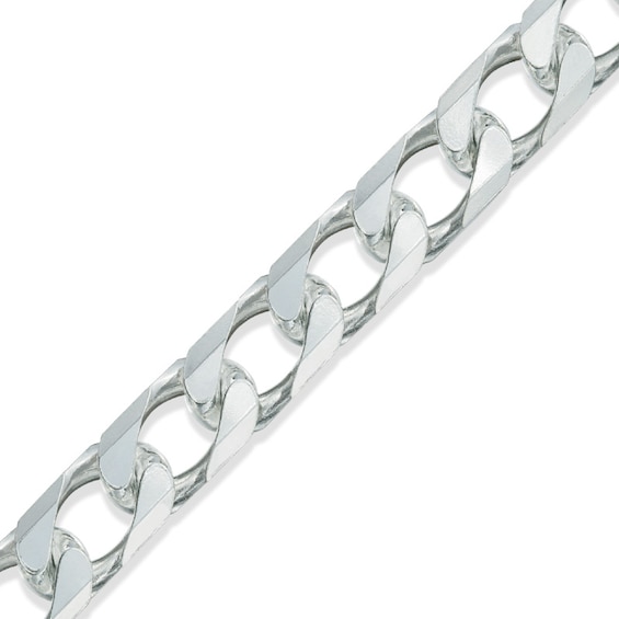 250 Gauge Curb Chain Bracelet in Sterling Silver - 9"