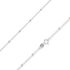Saturn Bead Necklace in Two-Tone Sterling Silver