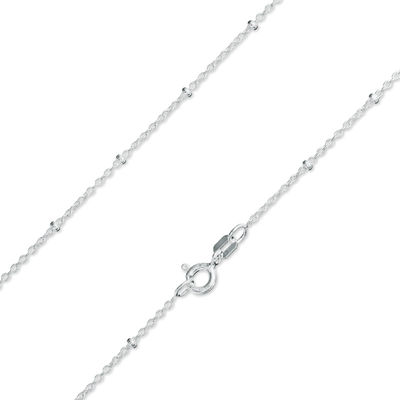 Saturn Bead Necklace in Sterling Silver