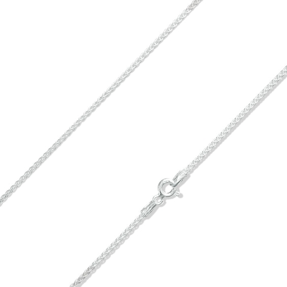 Sterling Silver 035 Gauge Spiga Chain Necklace - 20"