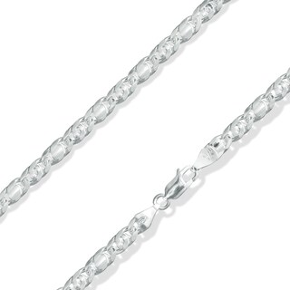 Sterling Silver 120 Gauge Concave Figaro Chain Necklace - 22"