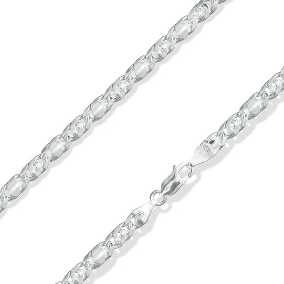 Sterling Silver 120 Gauge Concave Figaro Chain Necklace - 22"
