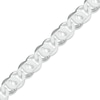 Thumbnail Image 1 of 220 Gauge Cat's Eye Link Chain Bracelet in Sterling Silver - 9"