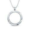 Thumbnail Image 1 of Floating Lockets Circle Pendant in Stainless Steel - 26"