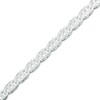 Thumbnail Image 1 of 100 Gauge Cat's Eye Link Chain Bracelet in Sterling Silver - 8"