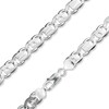 Thumbnail Image 1 of Sterling Silver 180 Gauge Concave Cat's Eye Link Chain Necklace - 24"