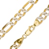 Thumbnail Image 1 of 10K Two-Tone Gold 150 Gauge Figaro Chain Necklace - 22"
