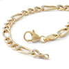Thumbnail Image 2 of Made in Italy 150 Gauge Figaro Chain Bracelet in 10K Hollow Two-Tone Gold - 8.5"