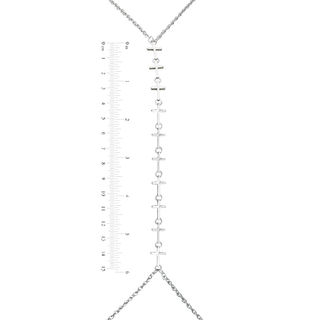 Cross Charm Harness-Style Body Chain in Alloy