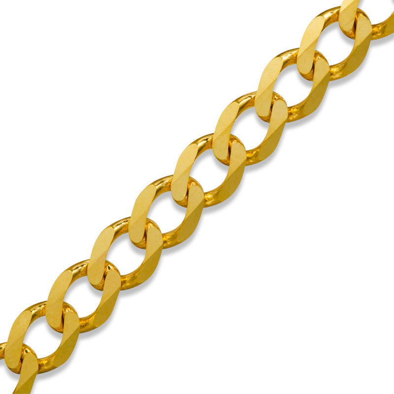 Main Image 1 of 120 Gauge Curb Chain Bracelet in 10K Gold - 9"