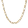 Thumbnail Image 0 of 10K Hollow Gold Beveled Figaro Chain - 22"