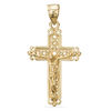 Thumbnail Image 0 of Crucifix Filigree Necklace Charm in 10K Solid Gold