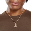 Thumbnail Image 3 of Small Anchor Crucifix Necklace Charm in 10K Tri-Tone Gold