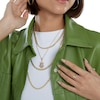 Thumbnail Image 5 of Small Anchor Crucifix Necklace Charm in 10K Tri-Tone Gold