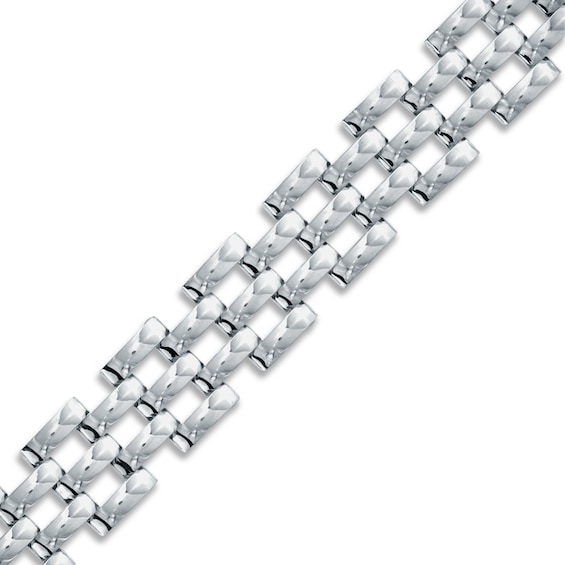 Panther Link Bracelet in Sterling Silver - 7.5"