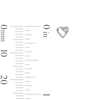 Thumbnail Image 2 of Child's Cubic Zirconia Petite Heart Outline Stud Earrings in Sterling Silver