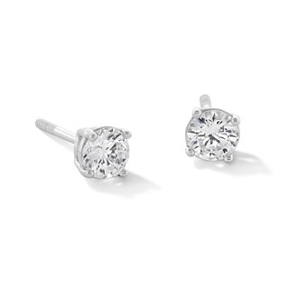 Child's 4mm Cubic Zirconia Stud Earrings in Sterling Silver