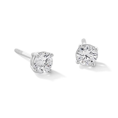 Child's 4mm Cubic Zirconia Stud Earrings in Sterling Silver