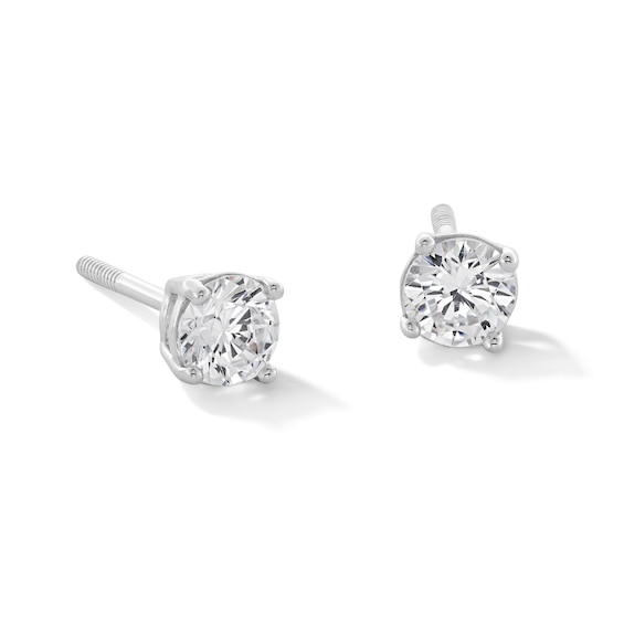 Child's 4mm Cubic Zirconia Stud Earrings in Sterling Silver