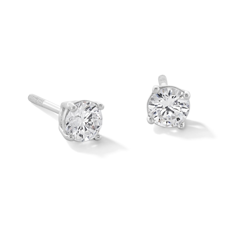 Child's 4mm Cubic Zirconia Stud Earrings in Sterling Silver
