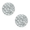 Thumbnail Image 0 of 1/8 CT. T.W. Diamond Cluster Stud Earrings in 10K White Gold