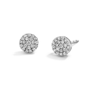 1/8 CT. T.W. Diamond Cluster Stud Earrings in 10K White Gold