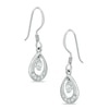 Thumbnail Image 0 of Cubic Zirconia Teardrop Earrings in Sterling Silver