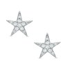 Thumbnail Image 0 of Cubic Zirconia Star Stud Earrings in Sterling Silver