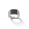 Thumbnail Image 1 of Black and White Cubic Zirconia Dome Ring in Sterling Silver