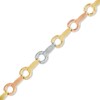Thumbnail Image 1 of Bar Link Bracelet in 14K Tri-Tone Gold - 7.25"