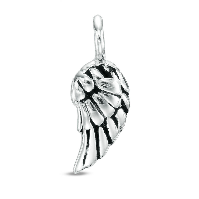Main Image 1 of Angel Wing Bracelet Charm in Sterling Silver