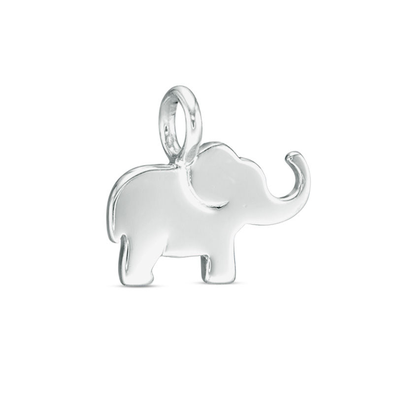 Main Image 1 of Elephant Profile Bracelet Charm in Sterling Silver
