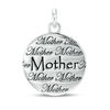 Thumbnail Image 1 of Mother/Daughter Endearment Reversible Disc Bracelet Charm in Sterling Silver