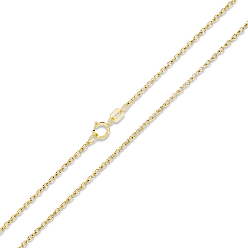 Main Image 1 of 10K Two-Tone Gold 040 Gauge Wheat Chain Necklace - 18"