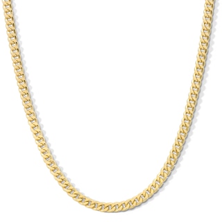 14K Solid Gold Curb Chain Made in Italy - 20"