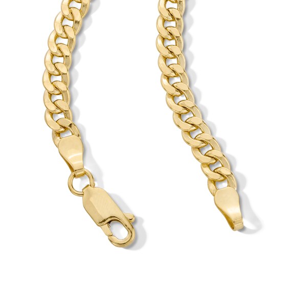 14K Solid Gold Curb Chain Made in Italy - 20"