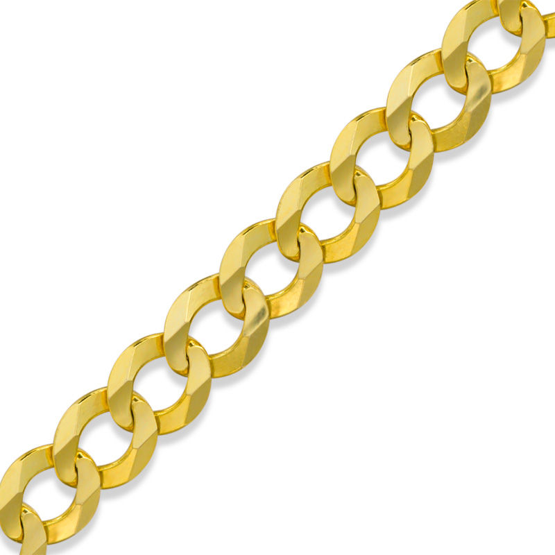 180 Gauge Curb Chain Bracelet in 14K Gold - 8.5"