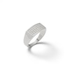 Thumbnail Image 1 of Cubic Zirconia Rectangle Ring in Solid Sterling Silver