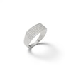 Thumbnail Image 2 of Cubic Zirconia Rectangle Ring in Solid Sterling Silver