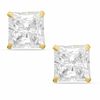 Thumbnail Image 0 of 7.0mm Princess-Cut Cubic Zirconia Stud Earrings in 14K Gold