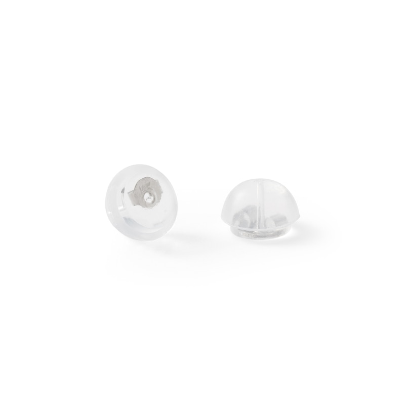 Main Image 4 of 5.0mm Princess-Cut Cubic Zirconia Stud Earrings in 14K White Gold